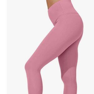 Pink Nude Tech High Waist 7/8 Ankle Leggings Sz L /Comfort fit
